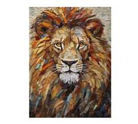 Rompecabezas para Adultos1000pcs(52x38cm) Stunning Lion Mosaic Artwork Rompecabezas para Adultos Juguete Decoración De Pared Corte De Precisión Actividades Divertidas En Casa 1000pcs(52x38cm)