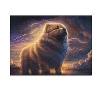 Rompecabezas para Adultos1000pcs(52x38cm) Thunderous Chow Chow Majesty -3 Rompecabezas para Adultos Juego De Ingenio para La Diversión Familiar Regalos para Reducir El Estrés 1000pcs(52x38cm)