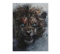 Rompecabezas para Adultos1000pcs(52x38cm) Wild Lion Art Print Rompecabezas para Adultos Juguete Decoración De Pared Corte De Precisión Actividades Divertidas En Casa 1000pcs(52x38cm)