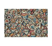 Rompecabezas para Adultos1000pcs(75x50cm) Abstract Tribal Pattern II Rompecabezas para Adultos Juegos Divertidos Pero Divertidos Y Humorísticos Actividades Divertidas En Casa 1000pcs(75x50cm)