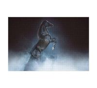 Rompecabezas para Adultos1000pcs(75x50cm) Black Horse Rearing Rompecabezas para Adultos Juguetes Antiestrés Carrera De Velocidad De Manos Ayuda A Ejercitar El Cerebro 1000pcs(75x50cm)