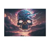 Rompecabezas para Adultos1000pcs(75x50cm) Electric Skull Mystic Energy -1 Rompecabezas para Adultos Juego De Ingenio para La Diversión Familiar Regalos para Reducir El Estrés 1000pcs(75x50cm)