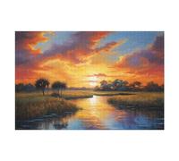 Rompecabezas para Adultos1000pcs(75x50cm) Everglades Sunset No2 Rompecabezas para Adultos Juguetes Antiestrés Carrera De Velocidad De Manos Ayuda A Ejercitar El Cerebro 1000pcs(75x50cm)