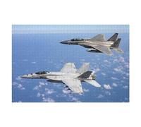 Rompecabezas para Adultos1000pcs(75x50cm) F15 FA18E Military Fighter Rompecabezas Juegos Relajantes Decoración Perfecta Cumpleaños Y Navidad 1000pcs(75x50cm)