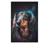 Rompecabezas para Adultos1000pcs(75x50cm) Galactic Dachshund Portrait -16 Rompecabezas para Adultos Juguete Decoración De Pared Corte De Precisión Actividades Divertidas En Casa 1000pcs(75x50cm)