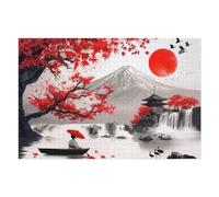 Rompecabezas para Adultos1000pcs(75x50cm) Japanese Girl at MT Fuji Serene Scenery Rompecabezas Juegos Relajantes Decoración Perfecta Cumpleaños Y Navidad 1000pcs(75x50cm)