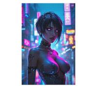 Rompecabezas para Adultos1000pcs(75x50cm) Woman in Neon City Rompecabezas para Adultos Juegos Relajantes Vacaciones En Casa Matar El Tiempo para Cumpleaños, Navidad 1000pcs(75x50cm)
