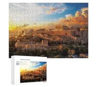 Rompecabezas para Adultos300 PCS Acropolis of Athens Sunset Rompecabezas para Adultos Juegos Divertidos Regalo De Cumpleaños Regalos De Cumpleaños 300 PCS