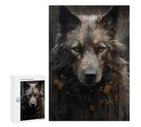 Rompecabezas para Adultos300 PCS Alaskan Malamute Dog Rompecabezas para Adultos Juegos Divertidos Decoración De Pared Oferta como Regalos para Toda La Familia 300 PCS