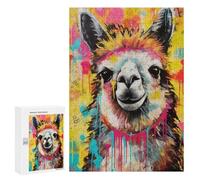 Rompecabezas para Adultos300 PCS Alpaca Pop Art Home Decor Rompecabezas para Adultos Juegos Divertidos Decoración De Pared Oferta como Regalos para Toda La Familia 300 PCS