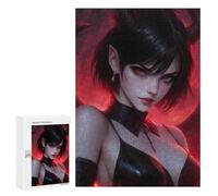 Rompecabezas para Adultos300 PCS Anime Gothic Demon Girl Rompecabezas para Adultos Juguete Decoración De Pared Desafío Difícil Cumpleaños Y Navidad 300 PCS