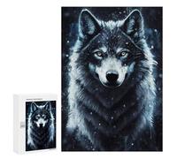 Rompecabezas para Adultos300 PCS Black Fox Rompecabezas para Adultos Juguete Decoración De Pared Desafío Difícil Cumpleaños Y Navidad 300 PCS