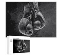 Rompecabezas para Adultos300 PCS Boxing Gloves The Heart of Combat Sports Rompecabezas para Adultos Juegos Familiares Análisis Y Lógica Reducción del Estrés Regalos 300 PCS