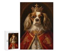 Rompecabezas para Adultos300 PCS Cavalier Dog The Pope Rompecabezas para Adolescentes Juego Práctico Regalos para Mujeres Regalos De Cumpleaños Únicos 300 PCS