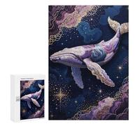 Rompecabezas para Adultos300 PCS Celestial Whale - Cosmic Ocean Fantasy Rompecabezas para Adultos Juegos Familiares Mejora La Memoria Cumpleaños Y Navidad 300 PCS