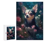 Rompecabezas para Adultos300 PCS Chihuahua Dog Fairy Tale Rompecabezas para Adultos Juguete Decoración De Pared Desafío Difícil Cumpleaños Y Navidad 300 PCS