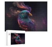 Rompecabezas para Adultos300 PCS Colorful Fantasy Bird Artwork Rompecabezas para Adolescentes Juego De Ingenio Arte De Pared Cumpleaños 300 PCS