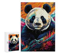 Rompecabezas para Adultos300 PCS Colorful Panda Mountain Art Rompecabezas para Adultos Juegos Divertidos Regalo De Cumpleaños Regalos De Cumpleaños 300 PCS