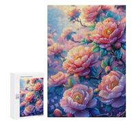 Rompecabezas para Adultos300 PCS Colorful Peony Garden Rompecabezas para Adolescentes Juegos Relajantes para La Diversión Familiar Actividades Divertidas En Casa 300 PCS