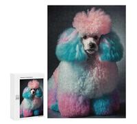 Rompecabezas para Adultos300 PCS Dog Poodle Rompecabezas para Adultos Juegos Divertidos Decoración De Pared Oferta como Regalos para Toda La Familia 300 PCS