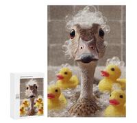 Rompecabezas para Adultos300 PCS Duck in Bath with Rubber Ducks Rompecabezas para Adultos Juego De Ingenio Análisis Y Lógica Regalos para Reducir El Estrés 300 PCS