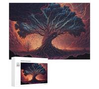 Rompecabezas para Adultos300 PCS Electric Storm Tree Rompecabezas para Adultos Juegos Relajantes Que Mejoran La Memoria Toda La Familia 300 PCS