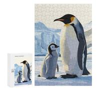 Rompecabezas para Adultos300 PCS Emperor Penguin Family Rompecabezas para Adultos Juegos Familiares Mejora La Memoria Cumpleaños Y Navidad 300 PCS