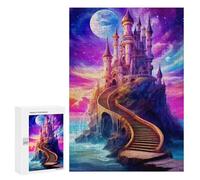 Rompecabezas para Adultos300 PCS Enchanted Castle by The Sea Rompecabezas De Juguete para Decoración De Pared Difícil Oferta Difícil como Regalo para Toda La Familia 300 PCS