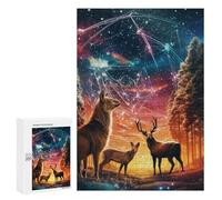 Rompecabezas para Adultos300 PCS Enchanted Forest Whispers -4 Rompecabezas De Juguete para Decoración De Pared Difícil Oferta Difícil como Regalo para Toda La Familia 300 PCS