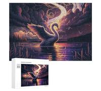 Rompecabezas para Adultos300 PCS Enchanted Swan Lake Fantasy Rompecabezas para Adultos Juguete Decoración De Pared Regalos para Mujeres Ayuda A Ejercitar El Cerebro 300 PCS
