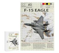 Rompecabezas para Adultos300 PCS F15 Eagle Aircraft Rompecabezas para Adultos Juguete Decoración De Pared Desafío Difícil Cumpleaños Y Navidad 300 PCS