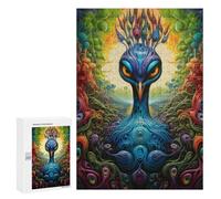 Rompecabezas para Adultos300 PCS Fantasy Bird in Colorful Forest Rompecabezas para Adultos Juego De Ingenio Regalo De Cumpleaños para Cumpleaños, Navidad 300 PCS