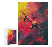Rompecabezas para Adultos300 PCS Fiery Drone Flight Rompecabezas para Adultos Juegos Divertidos Decoración De Pared Oferta como Regalos para Toda La Familia 300 PCS