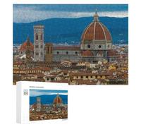 Rompecabezas para Adultos300 PCS Florence Cityscape with Duomo Rompecabezas De Juguete para Decoración De Pared Difícil Oferta Difícil como Regalo para Toda La Familia 300 PCS
