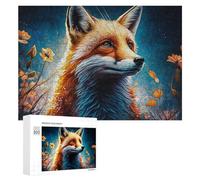 Rompecabezas para Adultos300 PCS Fox in A Dreamy Garden Rompecabezas para Adultos Juegos Familiares Análisis Y Lógica Reducción del Estrés Regalos 300 PCS