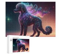 Rompecabezas para Adultos300 PCS Galactic Poodle Cosmic Canine Wonder -2 Rompecabezas para Adolescentes Juego De Ingenio Arte De Pared Cumpleaños 300 PCS