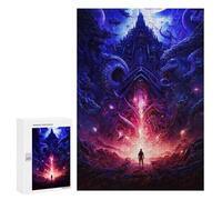 Rompecabezas para Adultos300 PCS Gate to The Cosmic Realm Rompecabezas para Adultos Juegos Divertidos Regalo De Cumpleaños Regalos De Cumpleaños 300 PCS