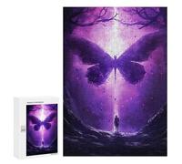 Rompecabezas para Adultos300 PCS Giant Purple Butterfly Rompecabezas para Adultos Juguete Decoración De Pared Desafío Difícil Cumpleaños Y Navidad 300 PCS