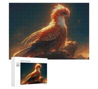 Rompecabezas para Adultos300 PCS Golden Phoenix in Twilight Sky Rompecabezas para Adolescentes Juego De Ingenio Arte De Pared Cumpleaños 300 PCS