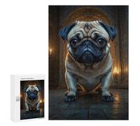 Rompecabezas para Adultos300 PCS Grumpy Pug in A Grand Hall Rompecabezas para Adultos Juegos Familiares Mejora La Memoria Cumpleaños Y Navidad 300 PCS