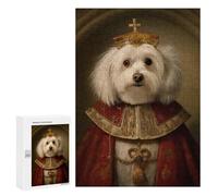 Rompecabezas para Adultos300 PCS Havanese The Pope Rompecabezas para Adultos Juegos Familiares Decoración del Hogar Cumpleaños 300 PCS