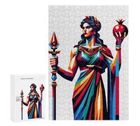 Rompecabezas para Adultos300 PCS Hera Queen of The Gods Rompecabezas para Adultos Juegos Familiares Mejora La Memoria Cumpleaños Y Navidad 300 PCS