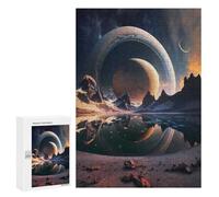 Rompecabezas para Adultos300 PCS Interstellar Saturn Mirage Rompecabezas para Adultos Juego De Ingenio Ensamblaje De Patrones Cumpleaños