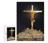 Rompecabezas para Adultos300 PCS Jesus Christ Quote Rompecabezas para Adultos Juguete Decoración De Pared Desafío Difícil Cumpleaños Y Navidad 300 PCS