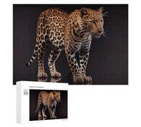 Rompecabezas para Adultos300 PCS Leopard in Shadows Wild Beauty -1 Rompecabezas para Adultos Juegos Divertidos Regalo De Cumpleaños Regalos De Cumpleaños 300 PCS
