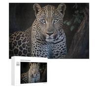 Rompecabezas para Adultos300 PCS Leopard in The Wild A Majestic Portrait Rompecabezas para Adultos Juego De Ingenio Regalo De Cumpleaños para Cumpleaños, Navidad 300 PCS