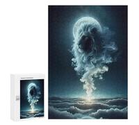 Rompecabezas para Adultos300 PCS Lion Moon Clouds Rompecabezas para Adultos Juego De Ingenio Regalo De Cumpleaños para Cumpleaños, Navidad 300 PCS