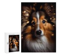 Rompecabezas para Adultos300 PCS Magical Sheltie Gazing Rompecabezas para Adultos Juguete Decoración De Pared Desafío Difícil Cumpleaños Y Navidad 300 PCS