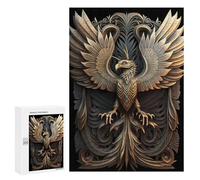 Rompecabezas para Adultos300 PCS Mythology Phoenix Art Deco Rompecabezas para Adolescentes Juego Práctico Regalos para Mujeres Regalos De Cumpleaños Únicos 300 PCS