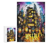 Rompecabezas para Adultos300 PCS Neon Metropolis - Surreal Urban Nightscape Rompecabezas para Adultos Juegos Divertidos Decoración De Pared Oferta como Regalos para Toda La Familia 300 PCS